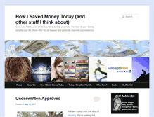 Tablet Screenshot of howisavedmoneytoday.com